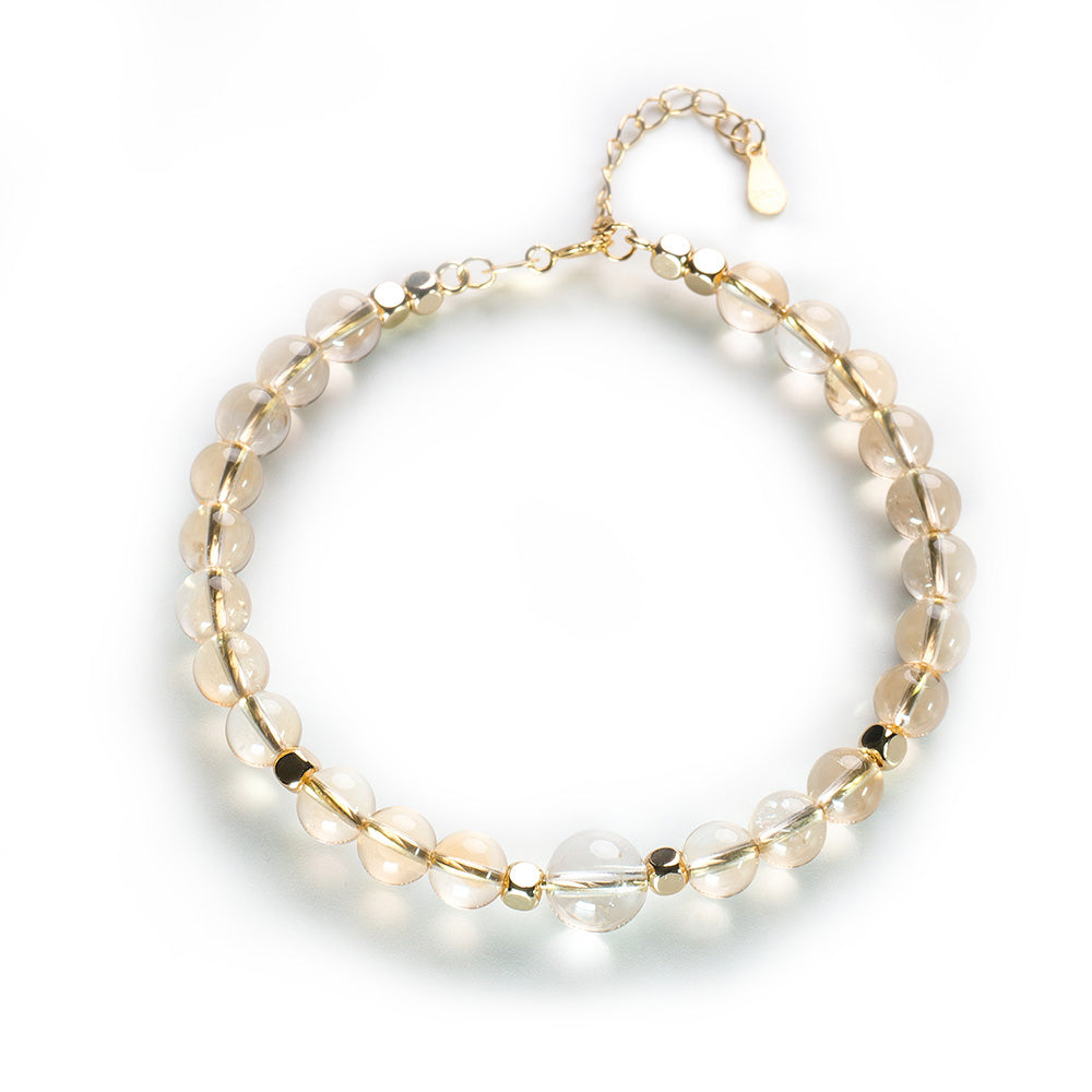 Citrine Beaded Bracelet - Wealth Attraction