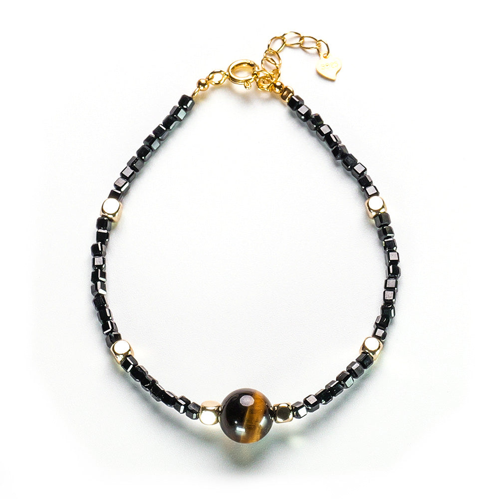 Jupiter - Tiger's Eye Black Spinel Bracelet - Protection