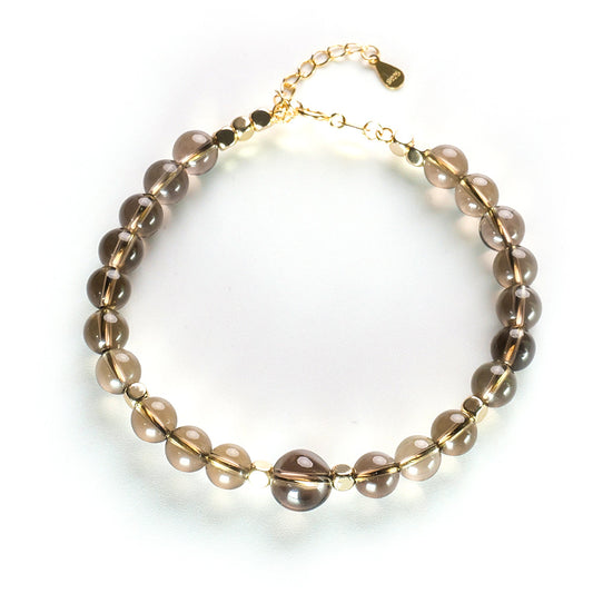 Smoky Quartz Beaded Bracelet - Enhanced Immunity