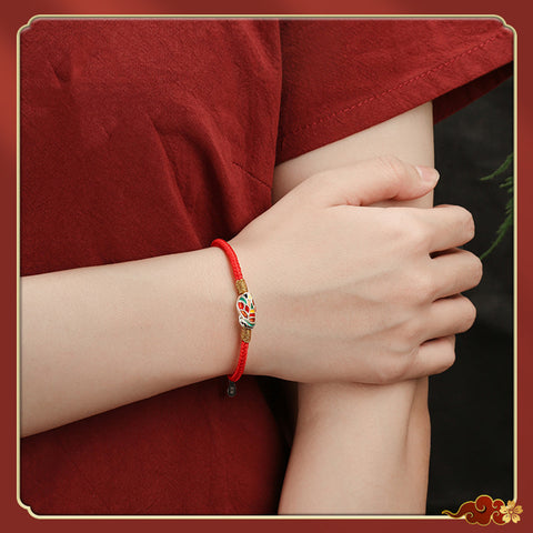 Hand Woven Gold List Success Bracelet - Academic Achievement