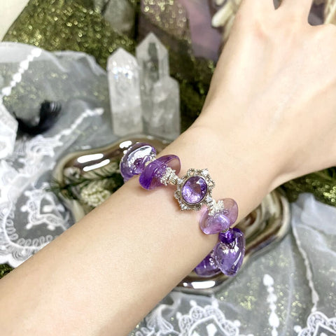 Amethyst Custom Design Bracelet - Enhance Wisdom