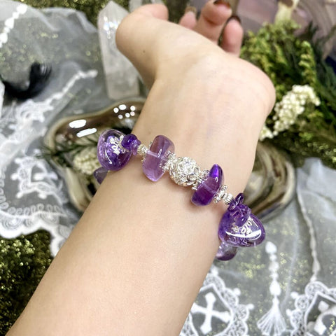 Amethyst Custom Design Bracelet - Enhance Wisdom