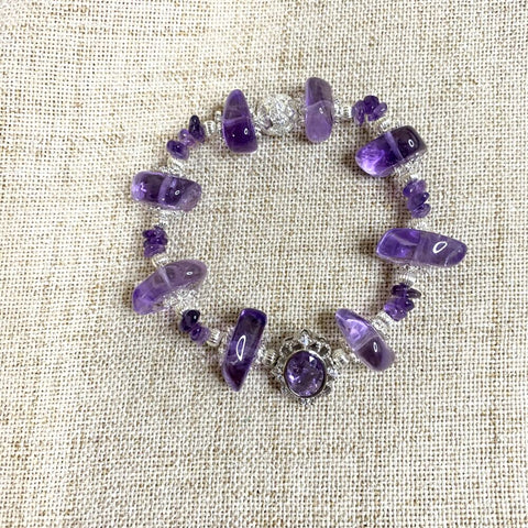 Amethyst Custom Design Bracelet - Enhance Wisdom