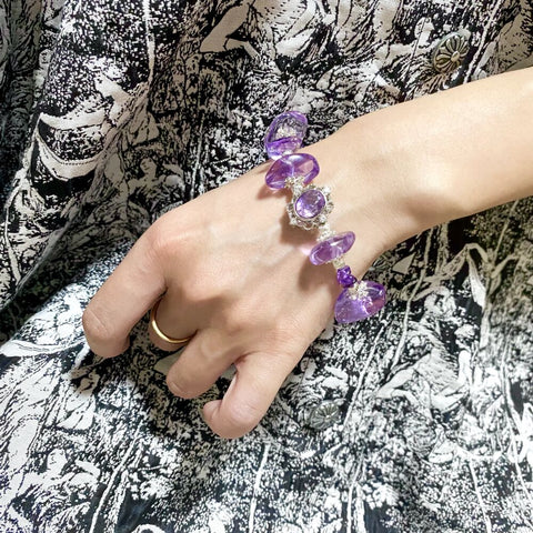 Amethyst Custom Design Bracelet - Enhance Wisdom