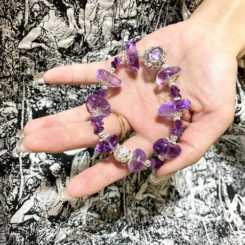 Amethyst Custom Design Bracelet - Enhance Wisdom